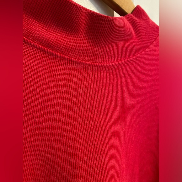 90’s Fushia Ribbed Cotton Sweatshirt - Picture 2 of 3